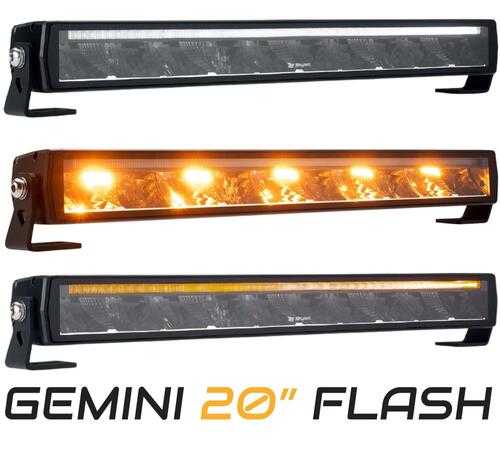 SKYLED GEMINI 20 FLASH LED BAR (514 mm), biała/pomarańczowa pozycja + światło stroboskopowe, nr kat. 130.20LBF