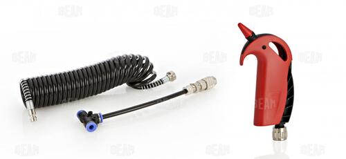 Pistolet na sprężone powietrze, uniwersalny, czerwona obudowa, nr kat. KP100